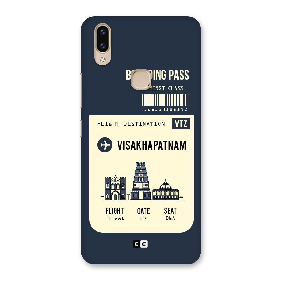 Vishakapatnam Boarding Pass Back Case for Vivo V9 Youth