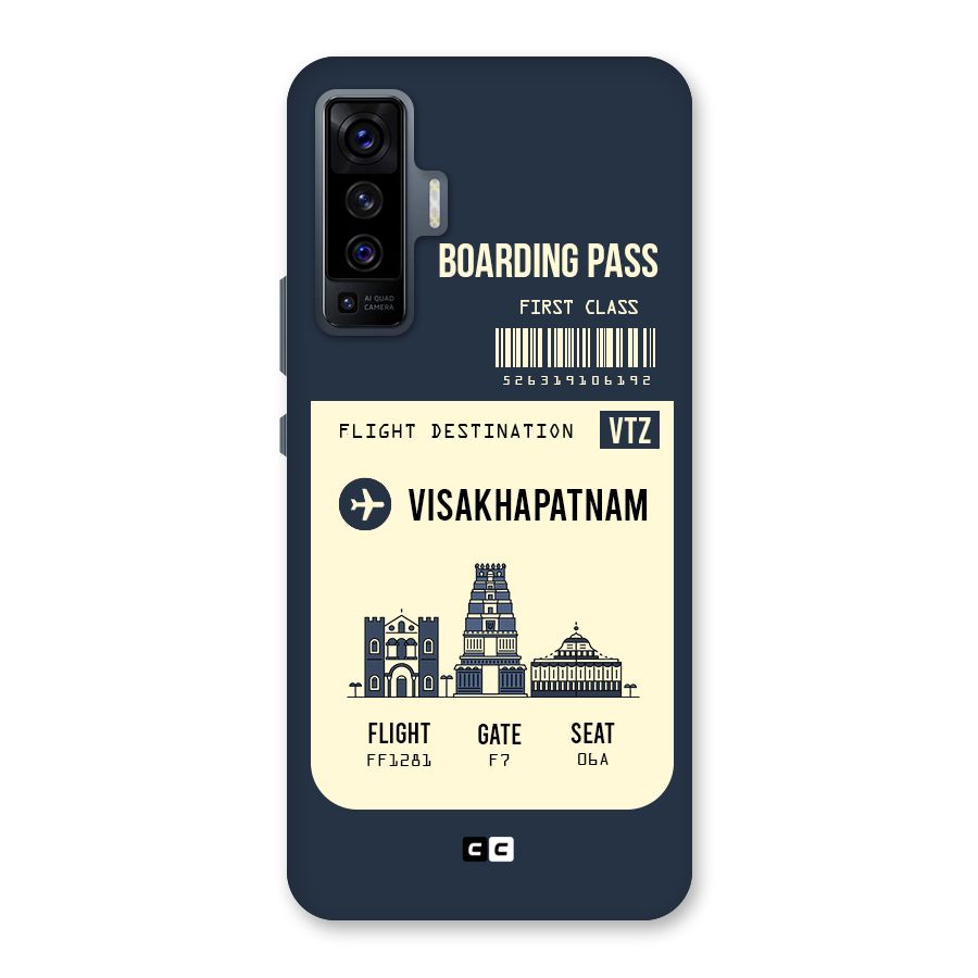 Vishakapatnam Boarding Pass Back Case for Vivo X50
