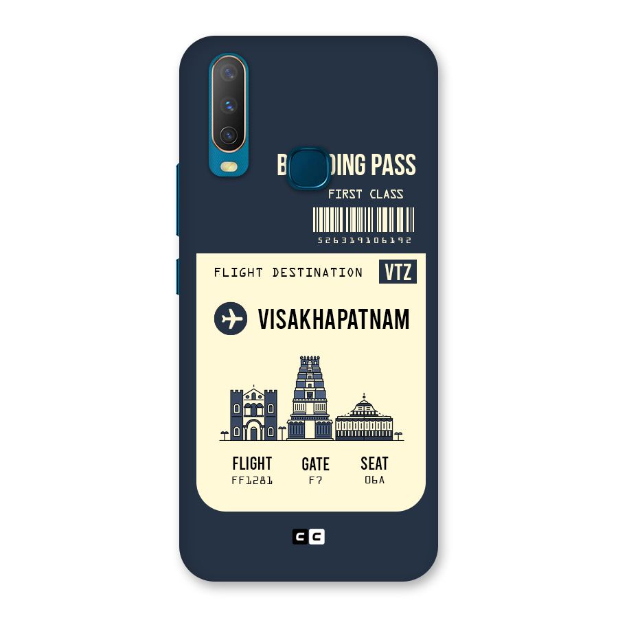 Vishakapatnam Boarding Pass Back Case for Vivo Y11
