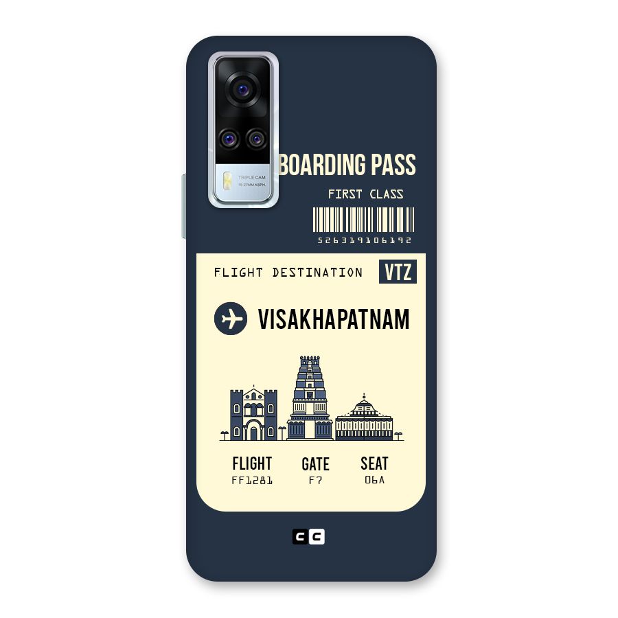 Vishakapatnam Boarding Pass Back Case for Vivo Y51
