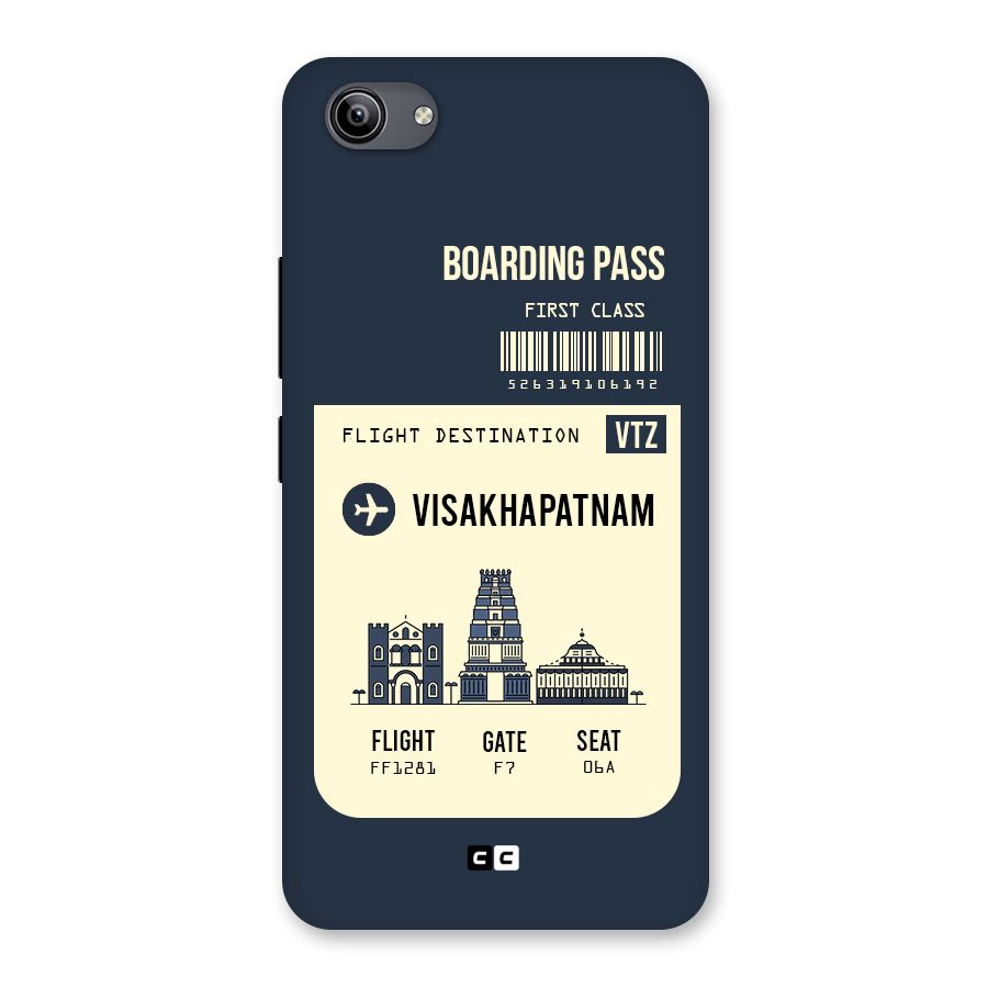 Vishakapatnam Boarding Pass Back Case for Vivo Y81i