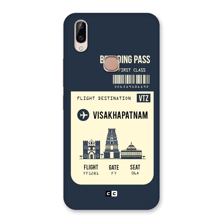 Vishakapatnam Boarding Pass Back Case for Vivo Y83 Pro