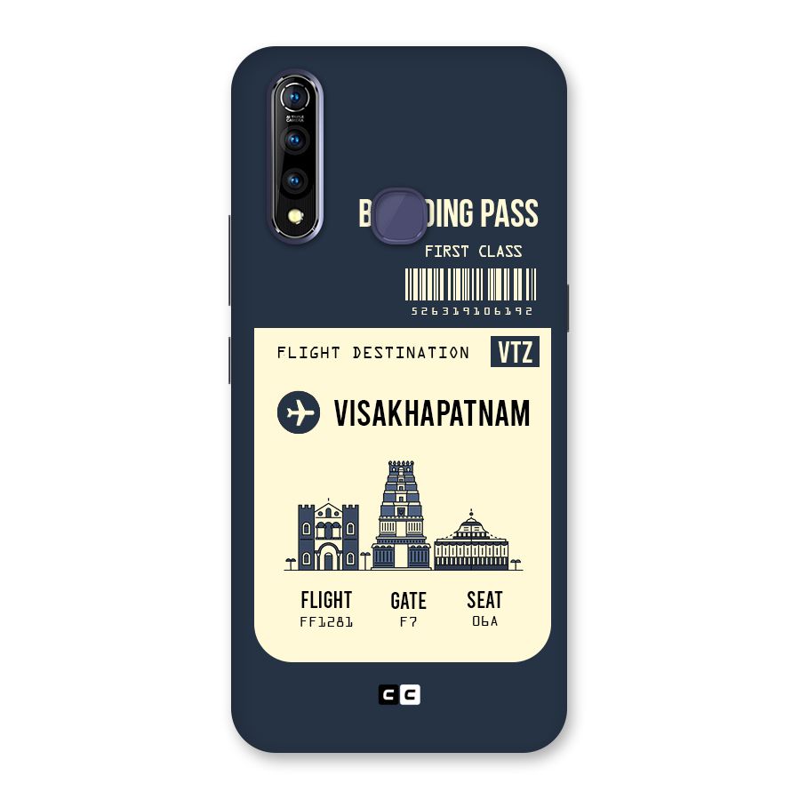 Vishakapatnam Boarding Pass Back Case for Vivo Z1 Pro