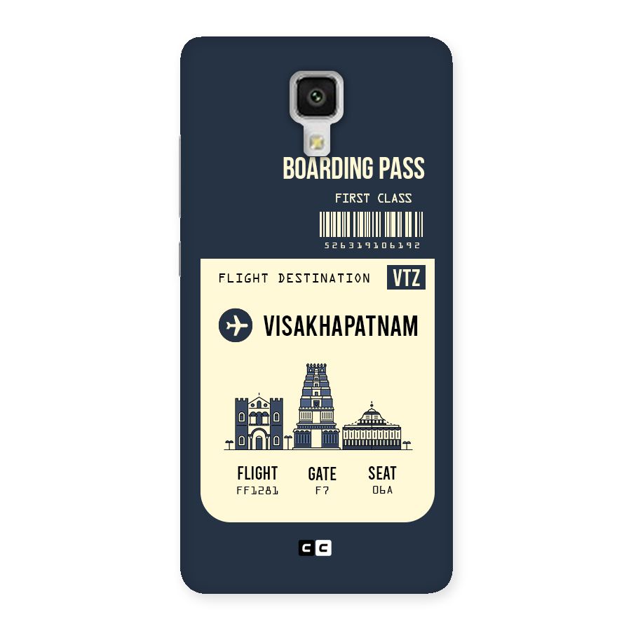 Vishakapatnam Boarding Pass Back Case for Xiaomi Mi 4