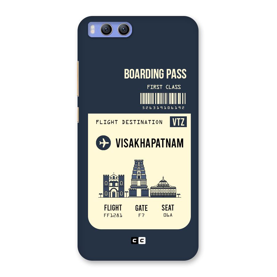 Vishakapatnam Boarding Pass Back Case for Xiaomi Mi 6
