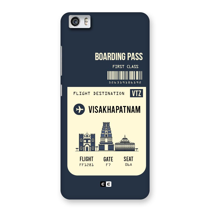 Vishakapatnam Boarding Pass Back Case for Xiaomi Redmi Mi5