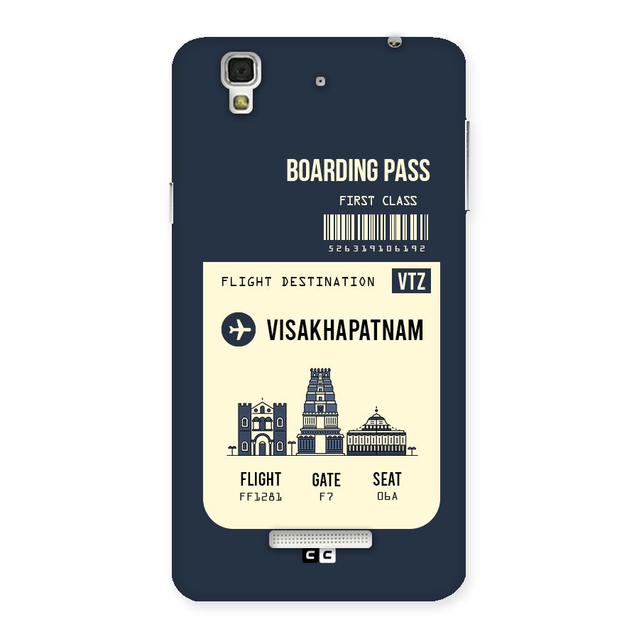 Vishakapatnam Boarding Pass Back Case for Yu Yureka