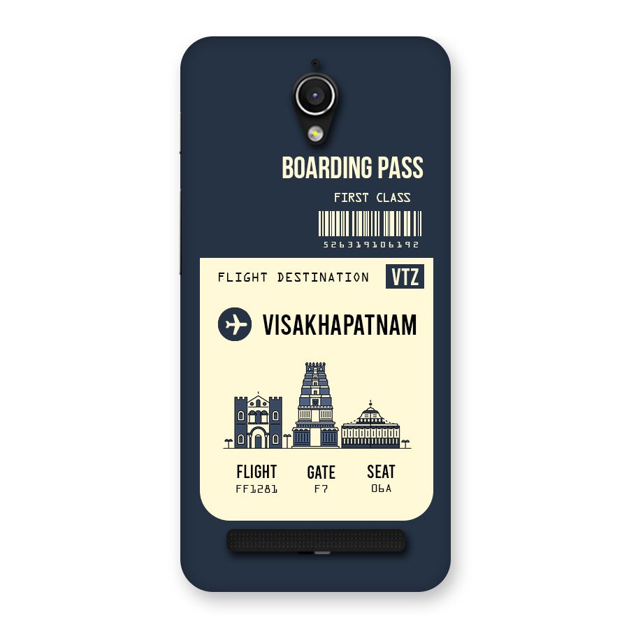 Vishakapatnam Boarding Pass Back Case for Zenfone Go