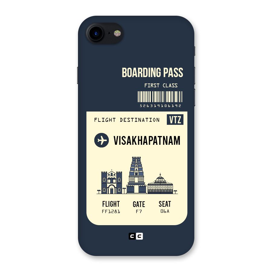 Vishakapatnam Boarding Pass Back Case for iPhone SE 2020