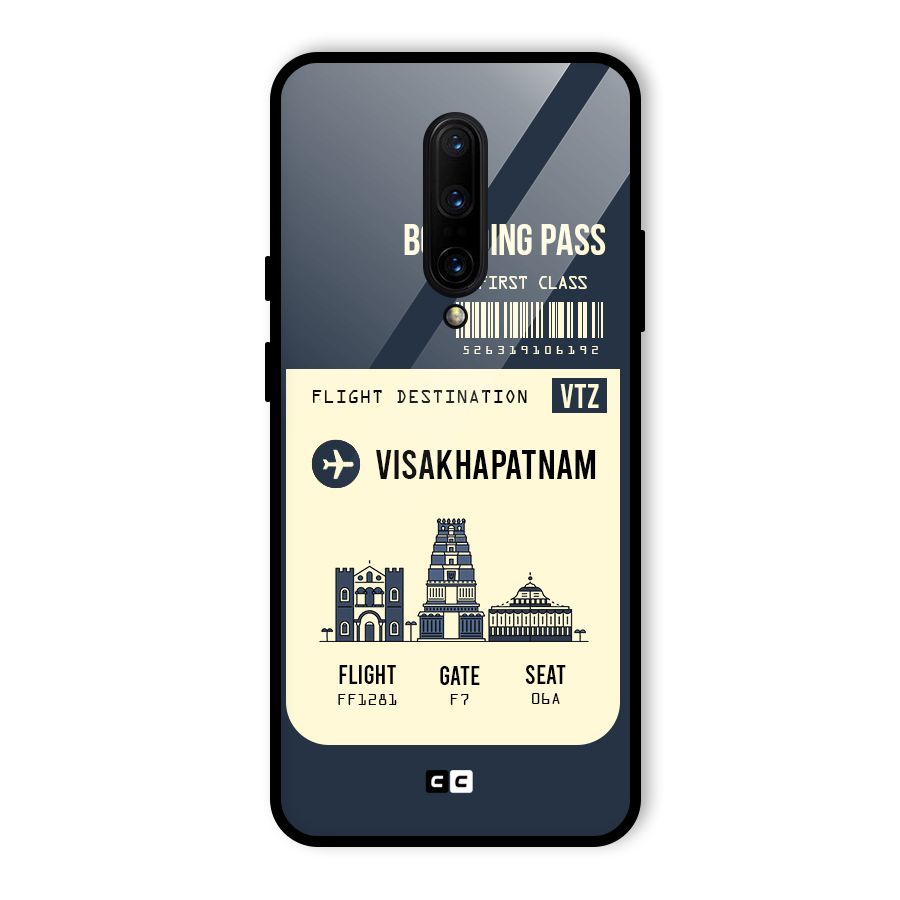 Vishakapatnam Boarding Pass Glass Back Case for OnePlus 7 Pro