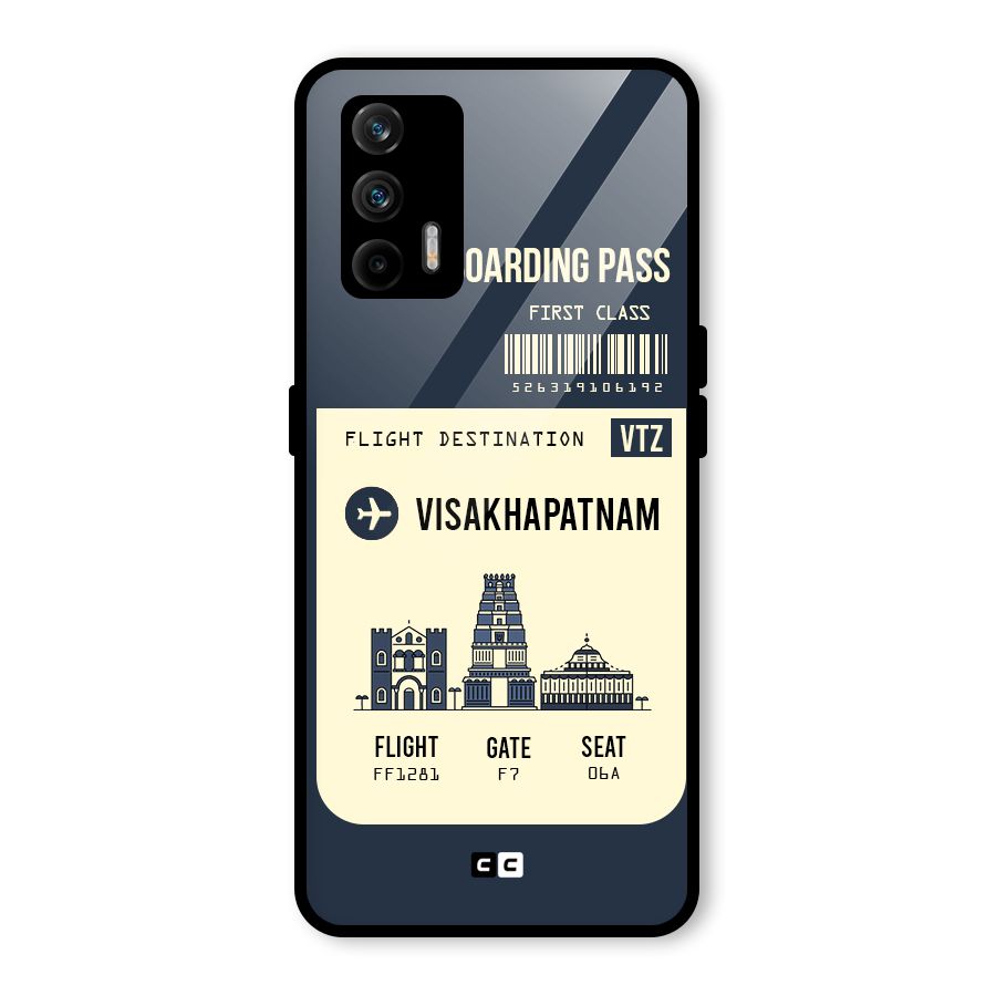 Vishakapatnam Boarding Pass Glass Back Case for Realme GT 5G