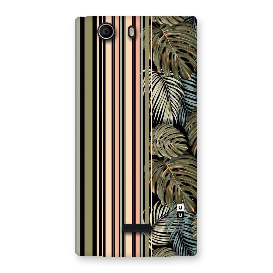 Visual Art Leafs Back Case for Canvas Nitro 2 E311