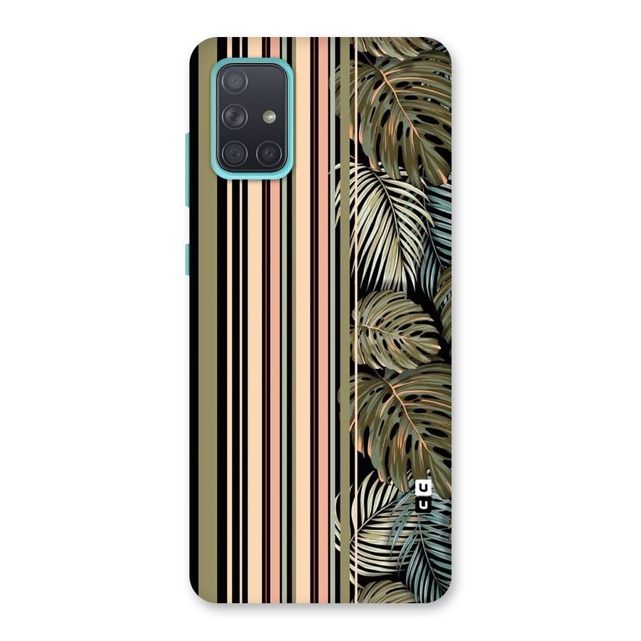 Visual Art Leafs Back Case for Galaxy A71