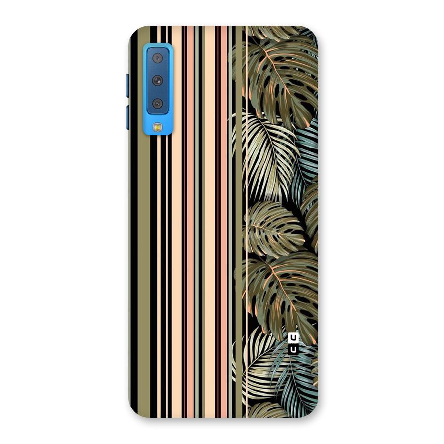 Visual Art Leafs Back Case for Galaxy A7 (2018)