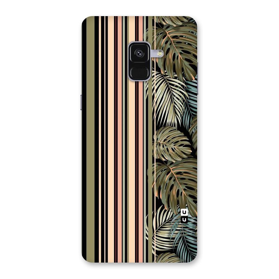 Visual Art Leafs Back Case for Galaxy A8 Plus