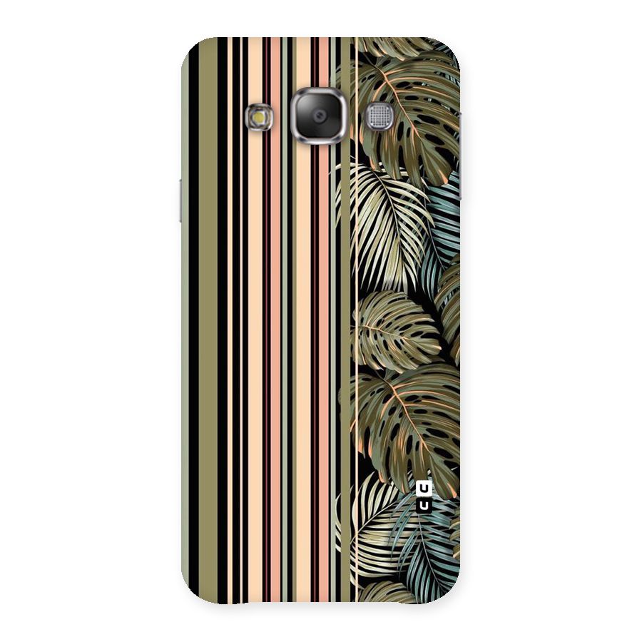 Visual Art Leafs Back Case for Galaxy E7
