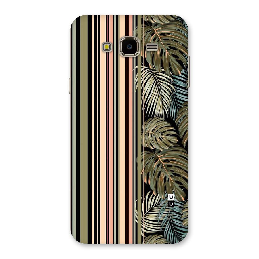 Visual Art Leafs Back Case for Galaxy J7 Nxt
