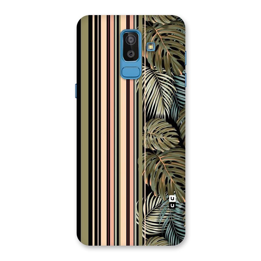 Visual Art Leafs Back Case for Galaxy J8