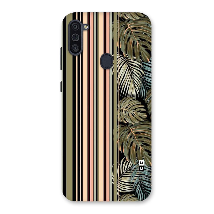 Visual Art Leafs Back Case for Galaxy M11