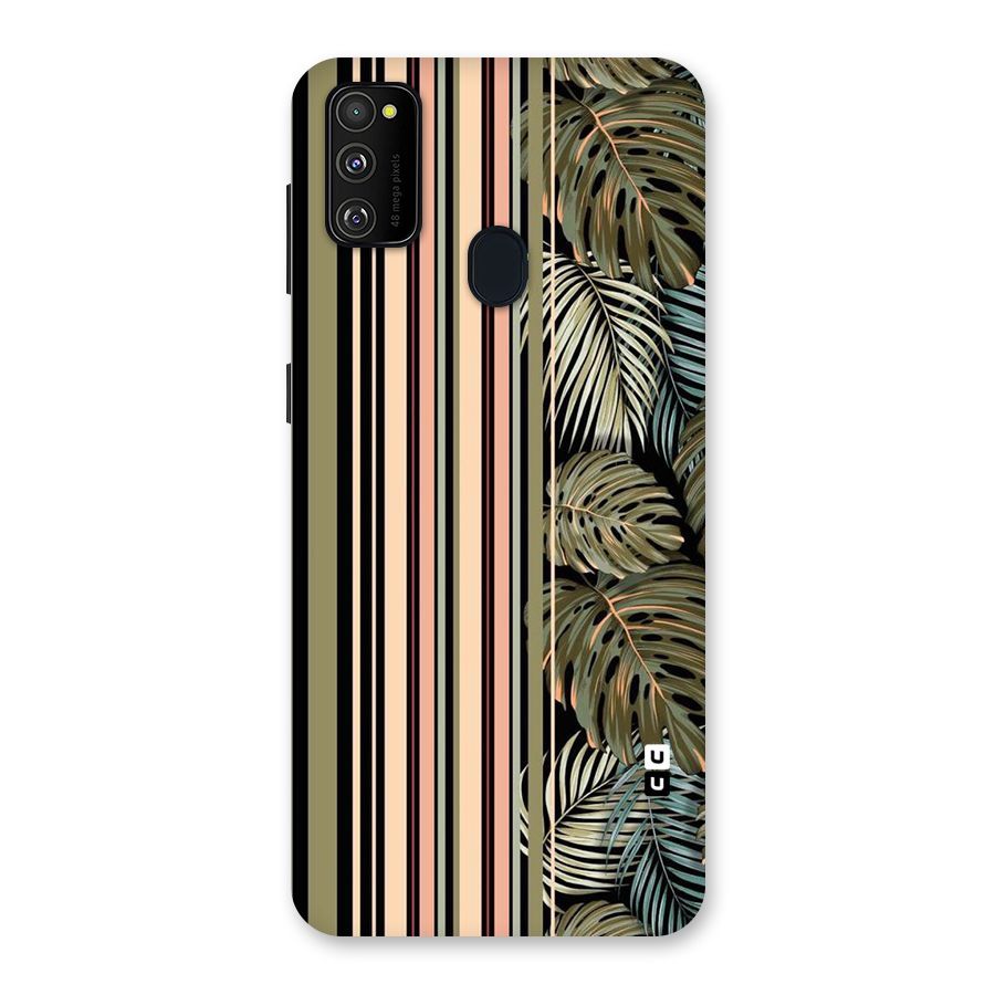 Visual Art Leafs Back Case for Galaxy M21