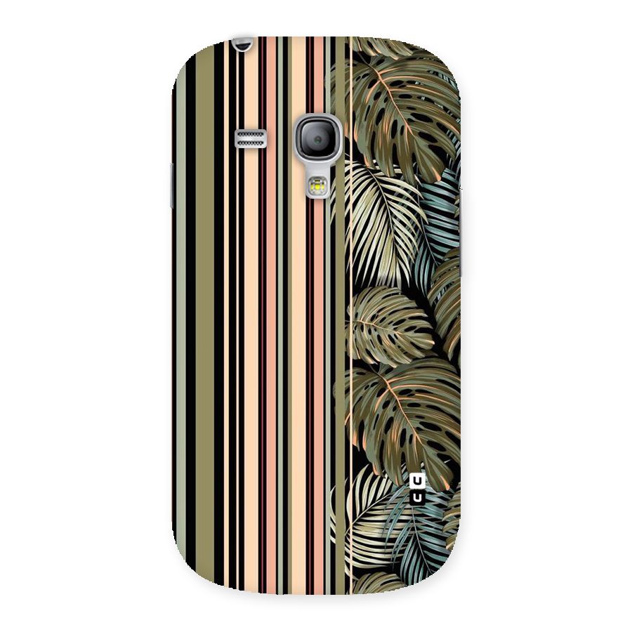 Visual Art Leafs Back Case for Galaxy S3 Mini