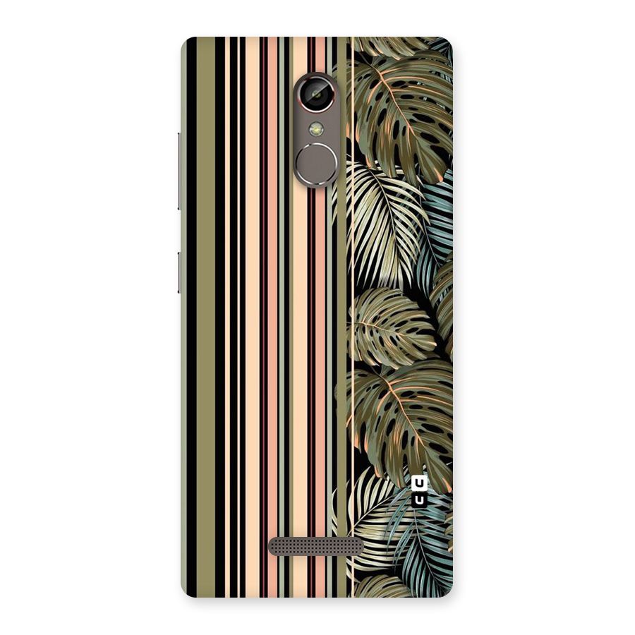 Visual Art Leafs Back Case for Gionee S6s