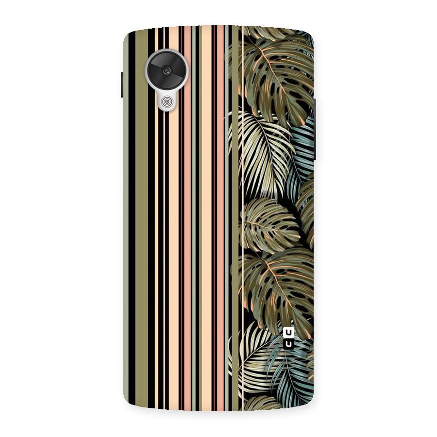 Visual Art Leafs Back Case for Google Nexsus 5