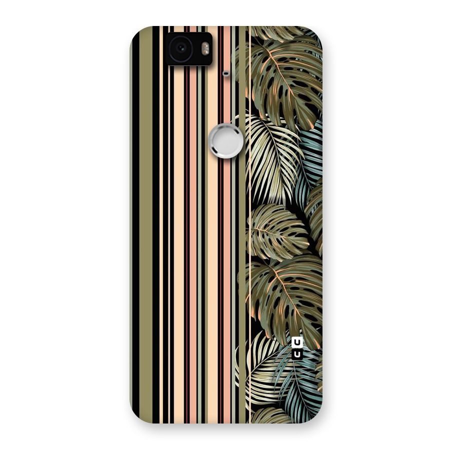 Visual Art Leafs Back Case for Google Nexus-6P