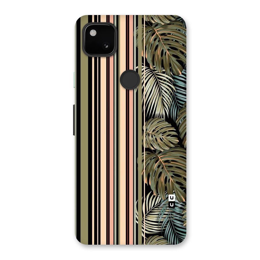Visual Art Leafs Back Case for Google Pixel 4a