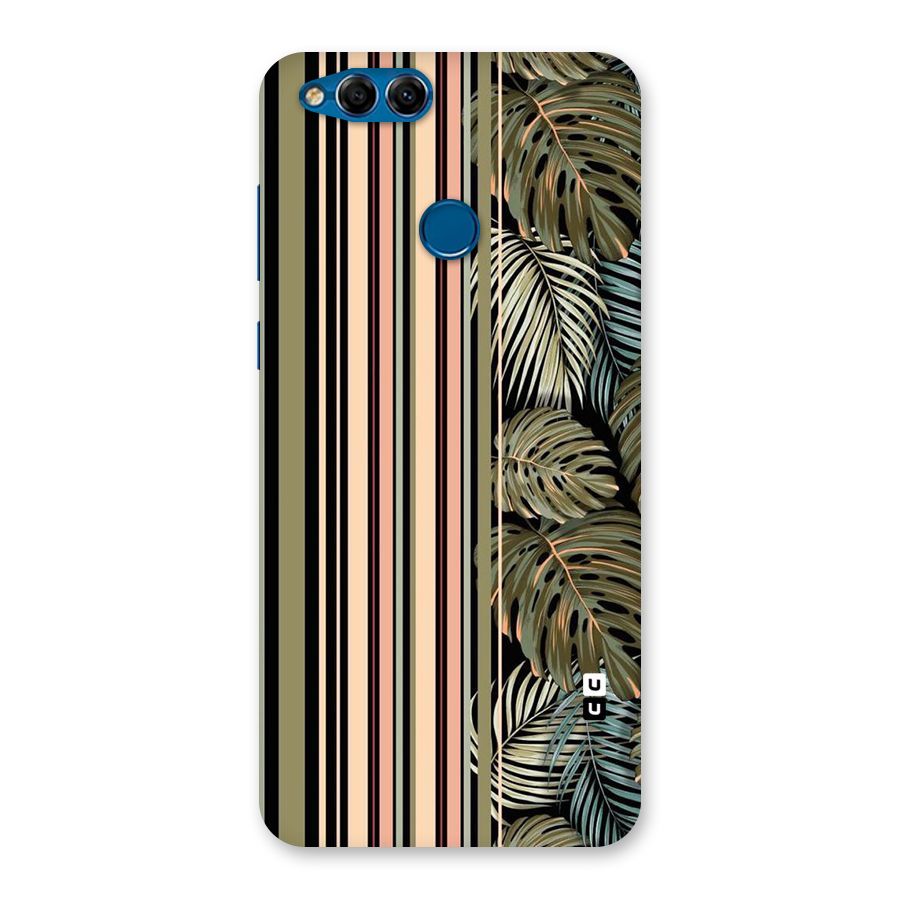 Visual Art Leafs Back Case for Honor 7X