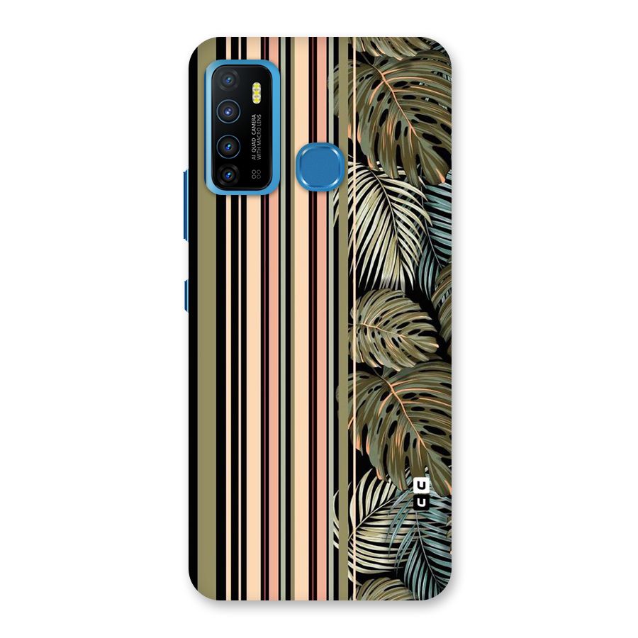 Visual Art Leafs Back Case for Infinix Hot 9
