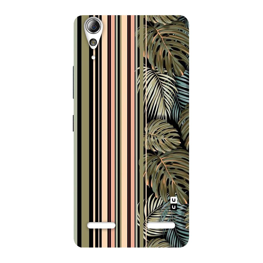 Visual Art Leafs Back Case for Lenovo A6000 Plus