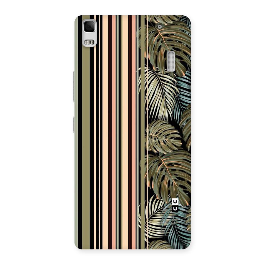 Visual Art Leafs Back Case for Lenovo A7000