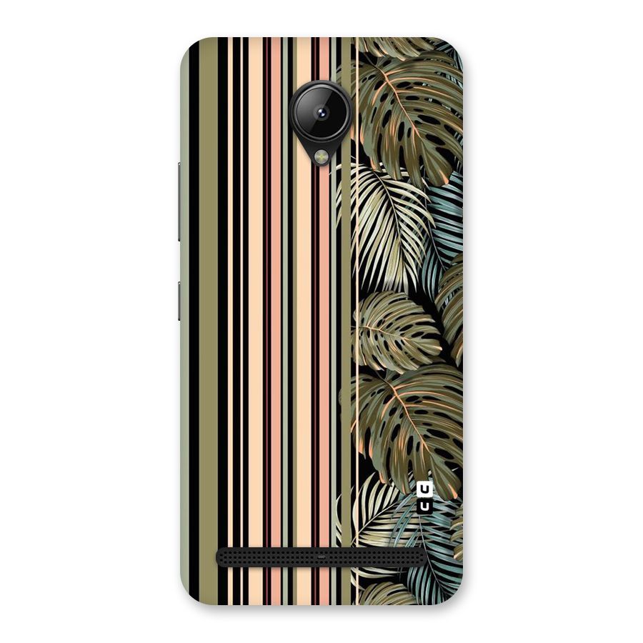 Visual Art Leafs Back Case for Lenovo C2