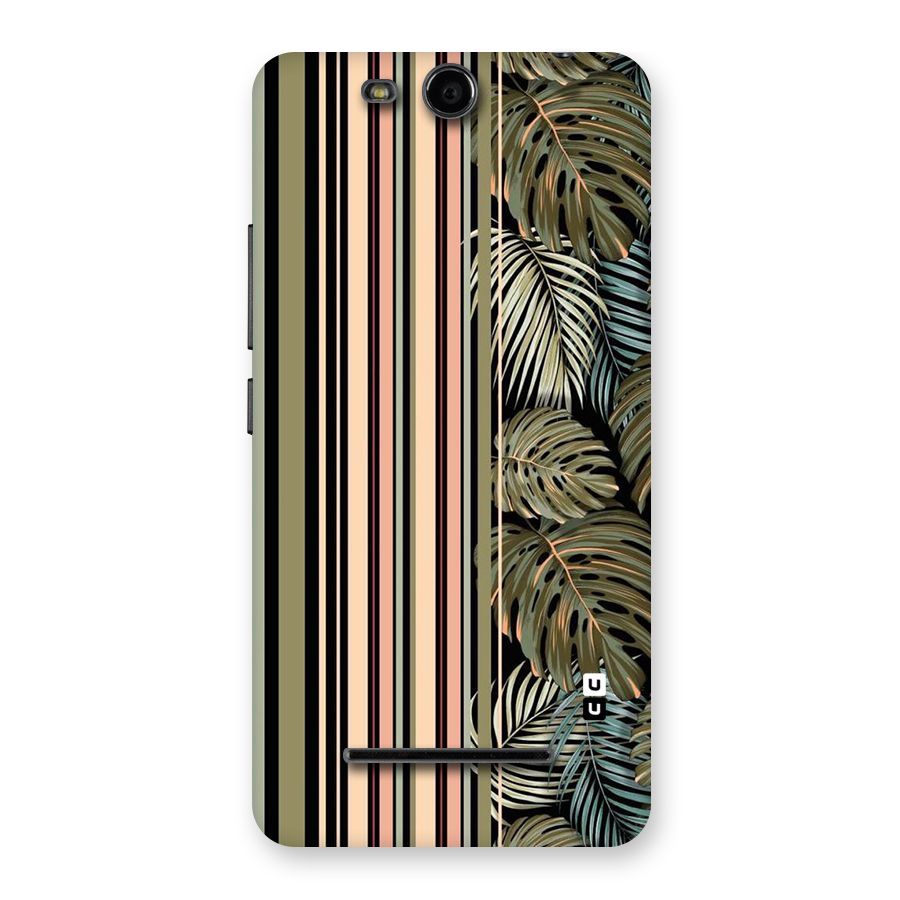 Visual Art Leafs Back Case for Micromax Canvas Juice 3 Q392