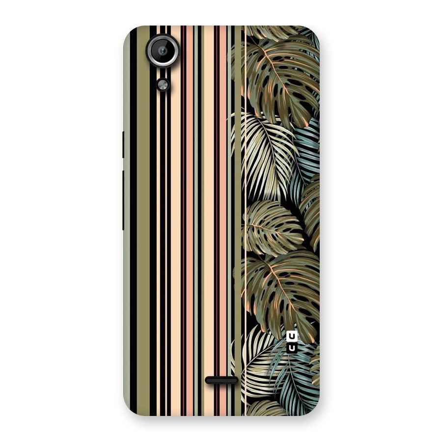 Visual Art Leafs Back Case for Micromax Canvas Selfie Lens Q345