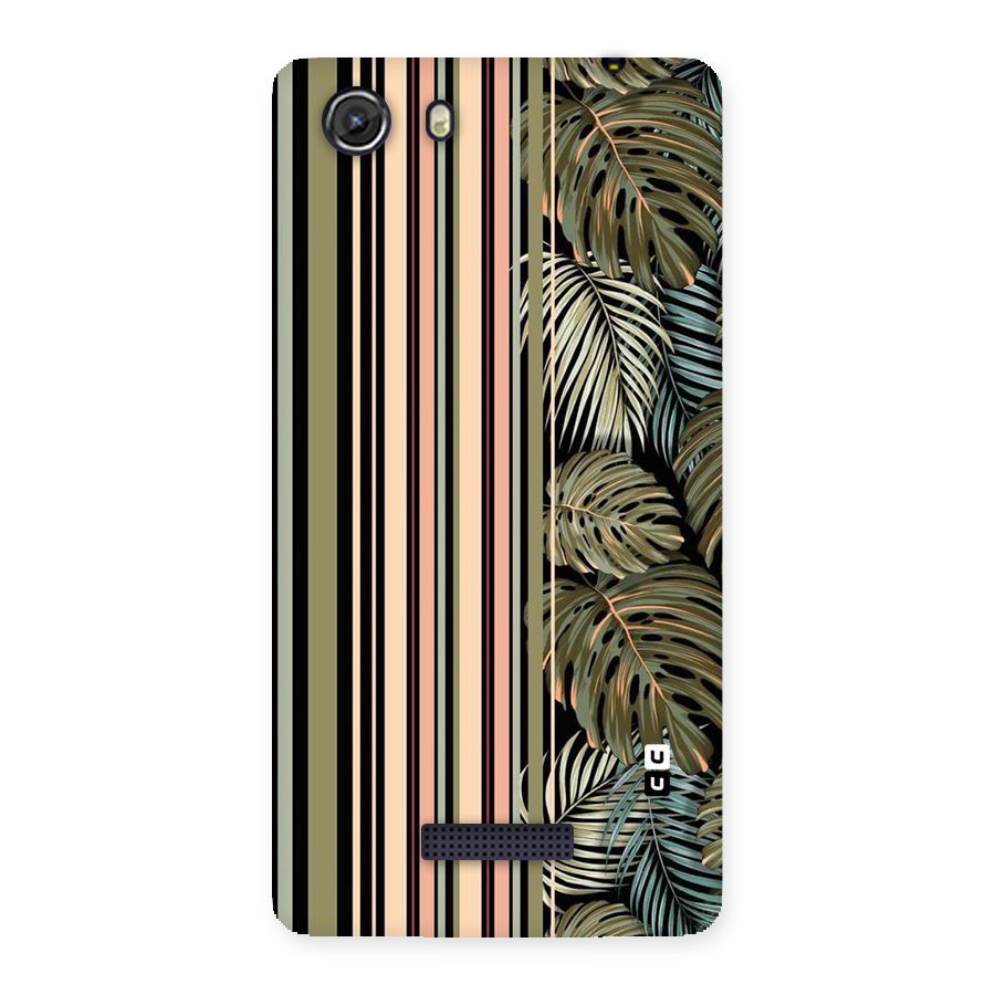Visual Art Leafs Back Case for Micromax Unite 3