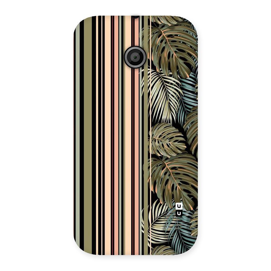 Visual Art Leafs Back Case for Moto E