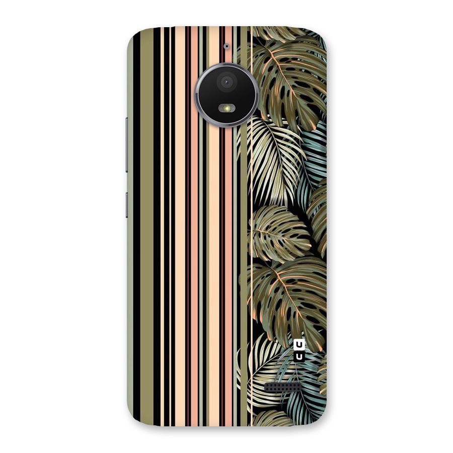 Visual Art Leafs Back Case for Moto E4