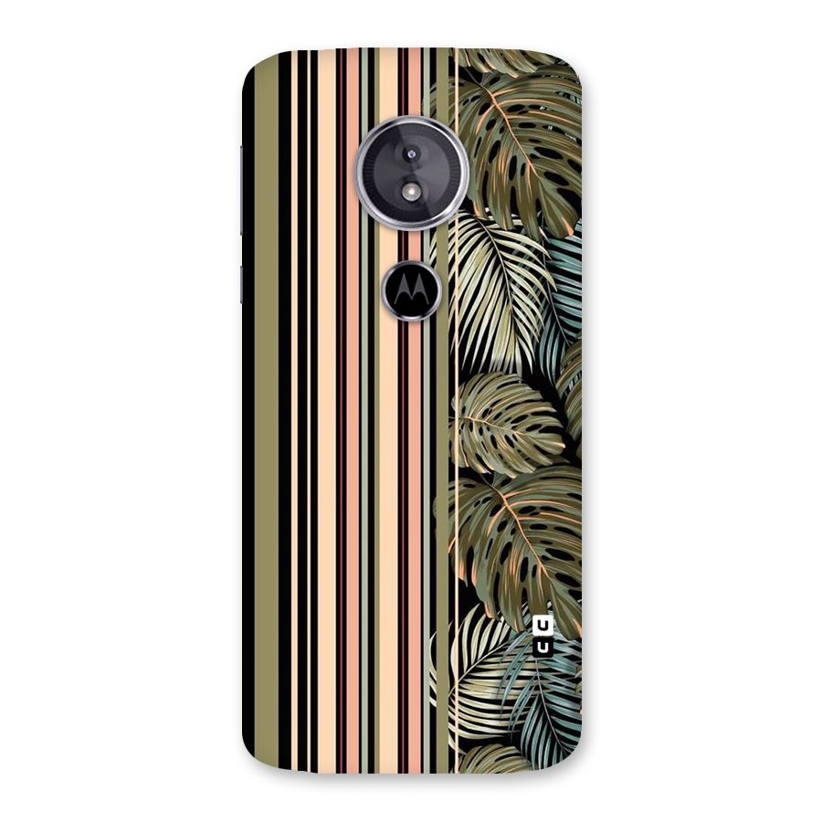 Visual Art Leafs Back Case for Moto E5