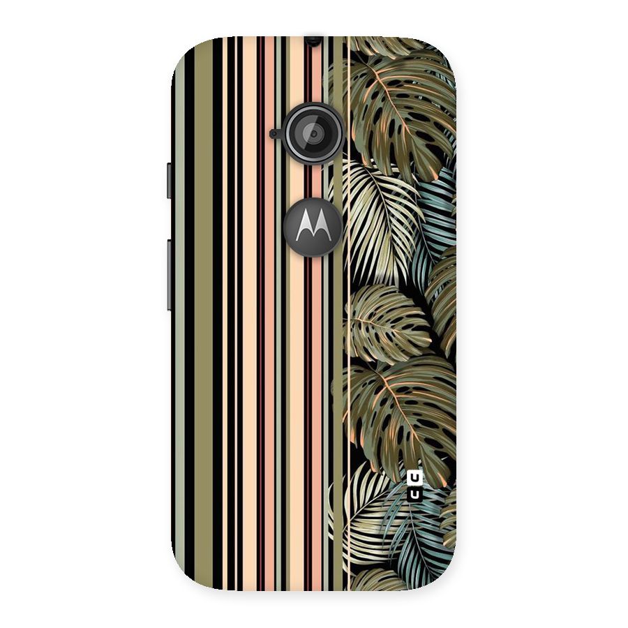 Visual Art Leafs Back Case for Moto E 2nd Gen