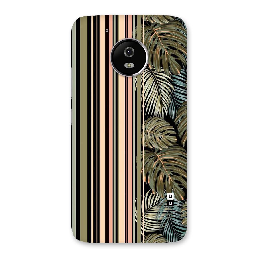 Visual Art Leafs Back Case for Moto G5