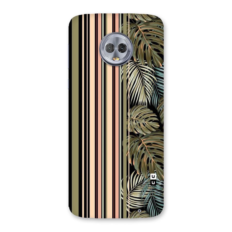 Visual Art Leafs Back Case for Moto G6 Plus