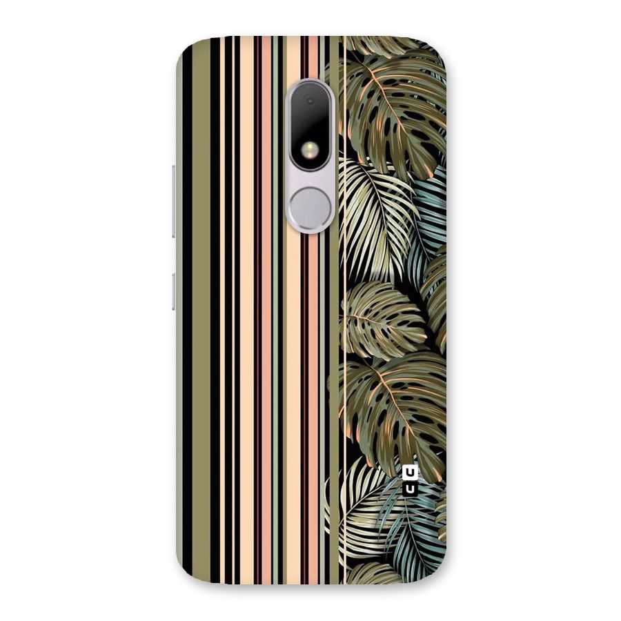 Visual Art Leafs Back Case for Moto M