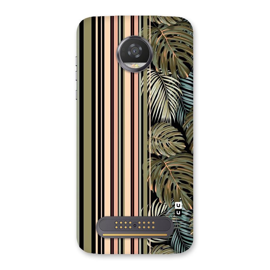 Visual Art Leafs Back Case for Moto Z2 Play