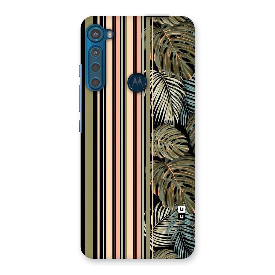 Visual Art Leafs Back Case for Motorola One Fusion Plus