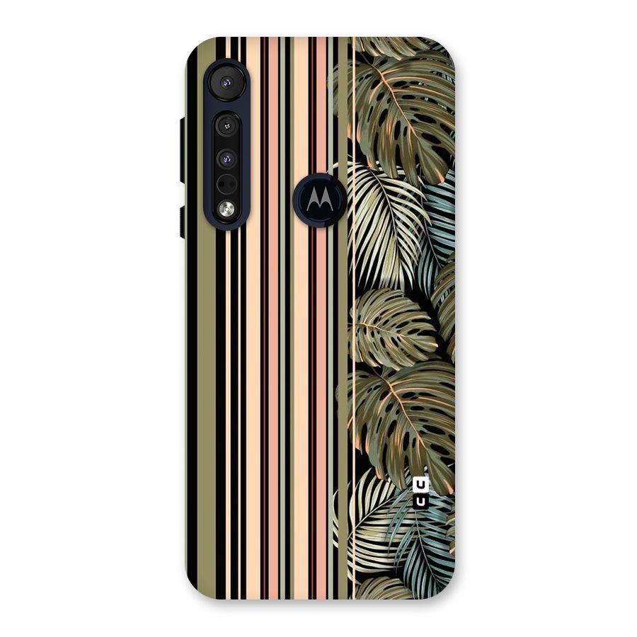Visual Art Leafs Back Case for Motorola One Macro