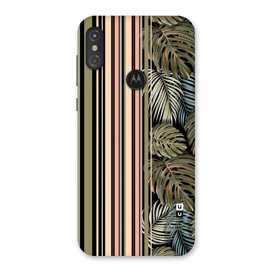 Visual Art Leafs Back Case for Motorola One Power