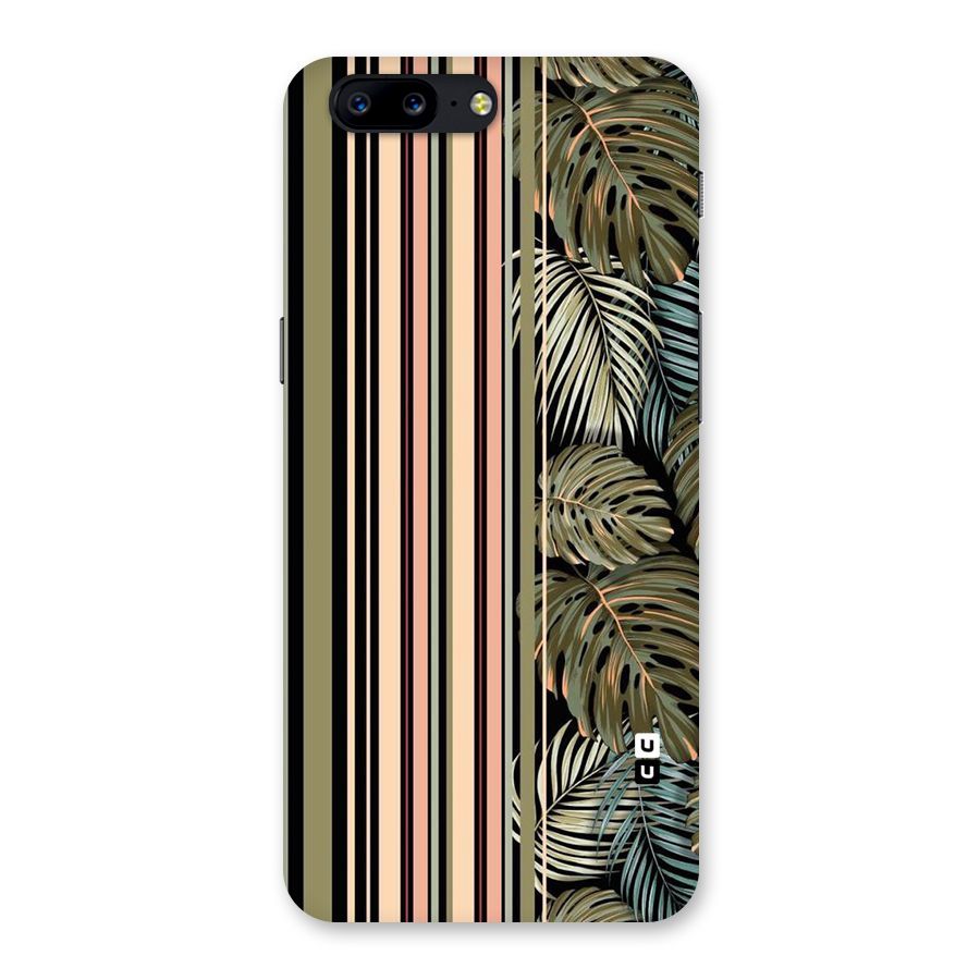 Visual Art Leafs Back Case for OnePlus 5