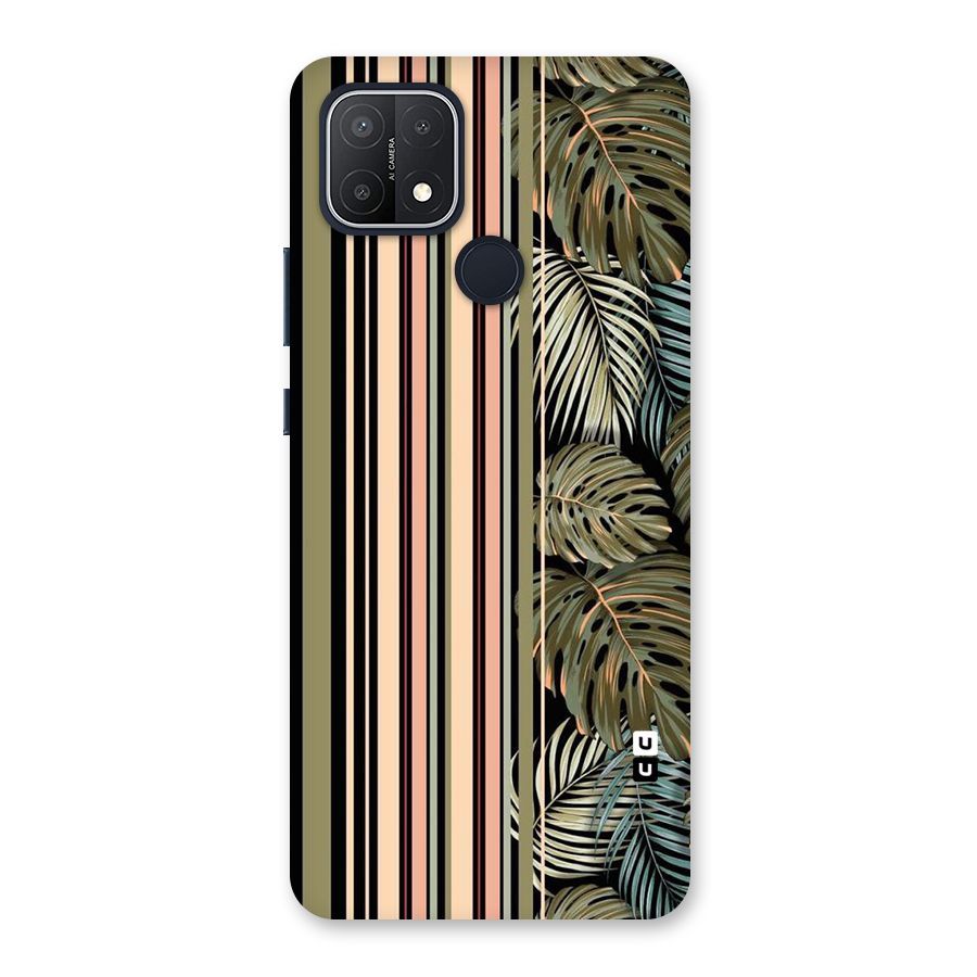 Visual Art Leafs Back Case for Oppo A15